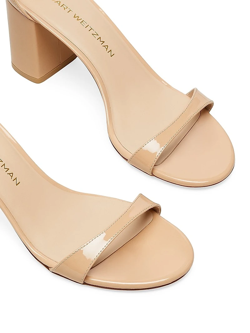 Nudist Block 75MM Patent Leather Sandals