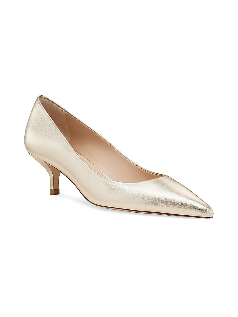 Power 50MM Metallic Leather Pumps