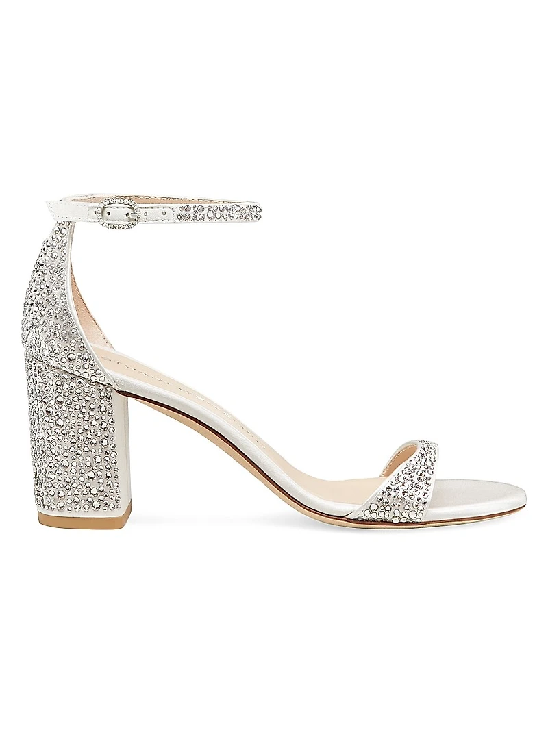 NUDIST SHINE BLOCK 75 Crystal-Embellished Sandals