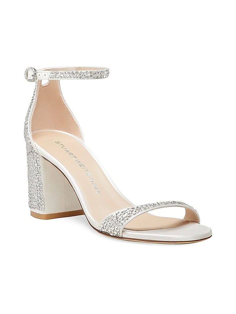 NUDIST SHINE BLOCK 75 Crystal-Embellished Sandals