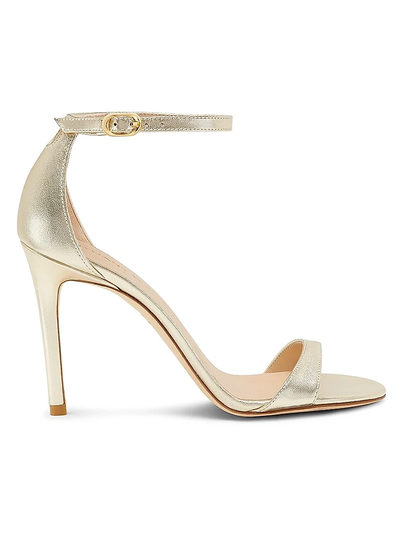 Nudist II 100MM Metallic Leather Sandals