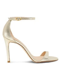 Nudist II 100MM Metallic Leather Sandals