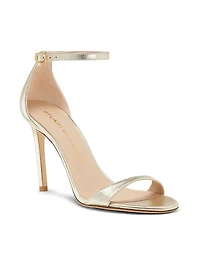 Nudist II 100MM Metallic Leather Sandals
