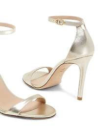 Nudist II 100MM Metallic Leather Sandals