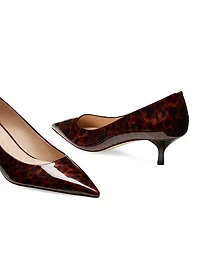 Stuart Power 50MM Gloss Tortoise Pumps