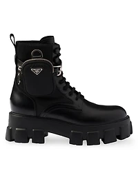 Monolith Leather and Re-Nylon Combat Boots