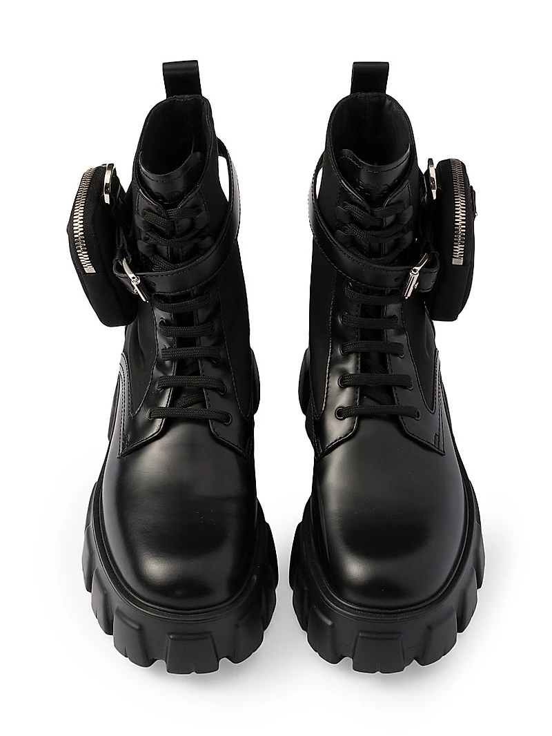 Monolith Leather and Re-Nylon Combat Boots