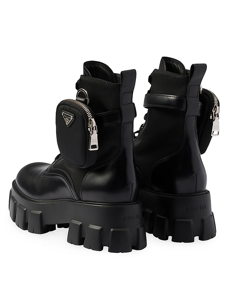 Monolith Leather and Re-Nylon Combat Boots