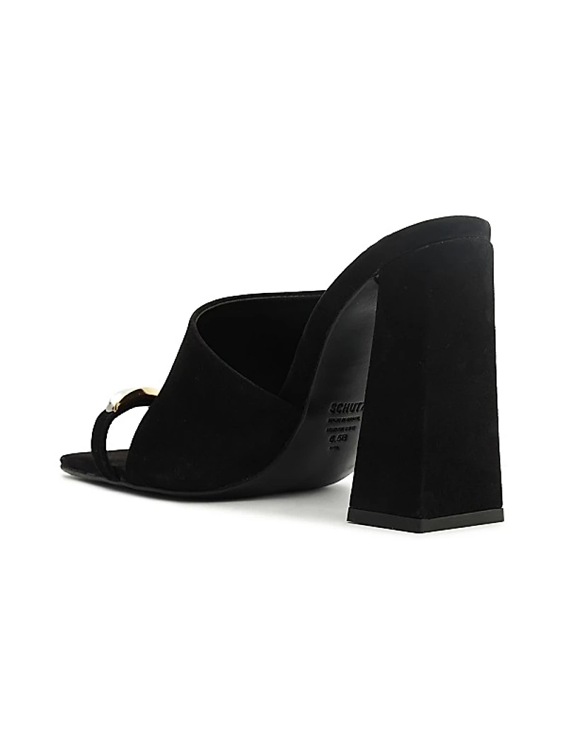 Jodie 110MM Cut Out Nubuck Sandals