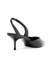 Paola 65MM Leather Mid-Heel Pumps