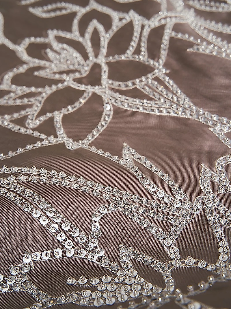 Pamela Embellished Mikado Strapless Gown