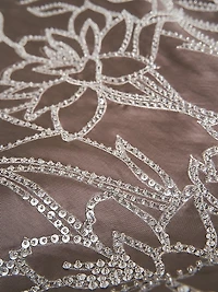 Pamela Embellished Mikado Strapless Gown