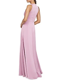 Amara Cowlneck Drape Gown