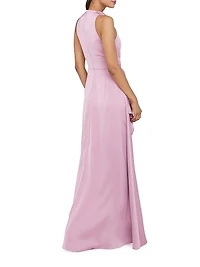 Amara Cowlneck Drape Gown