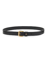 VLogo Signature Belt Shiny Calfskin 25MM