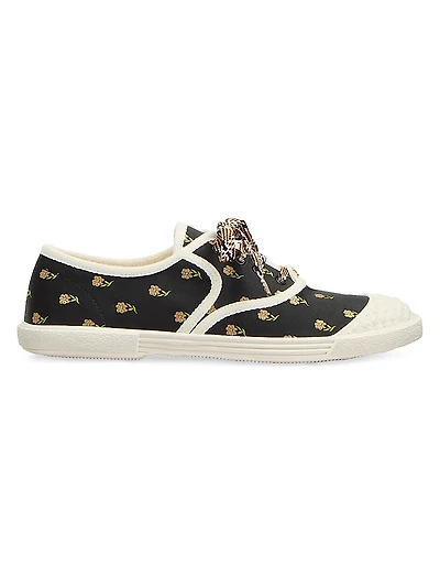 Bay By Sneakers Papier Floral Fabric
