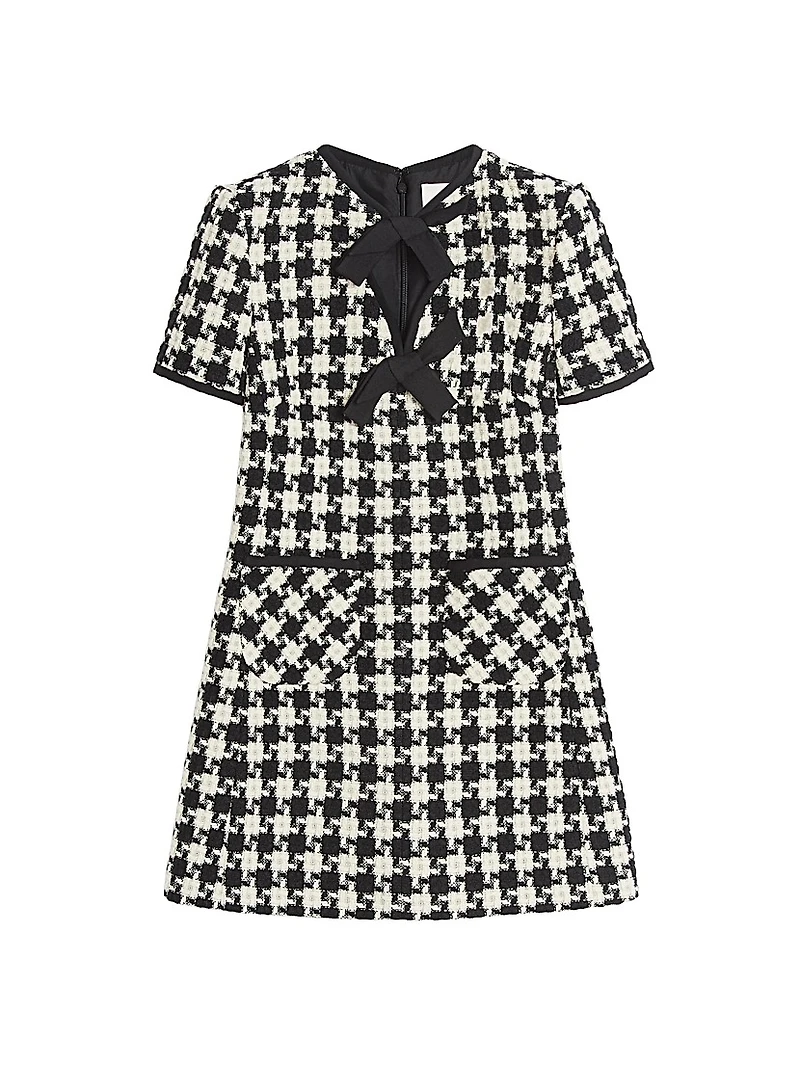 Damier Light Tweed Short Dress