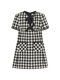 Damier Light Tweed Short Dress