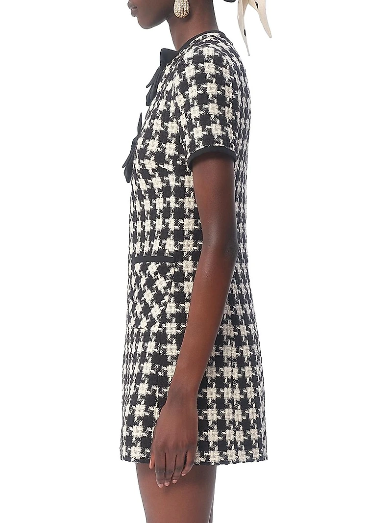 Damier Light Tweed Short Dress