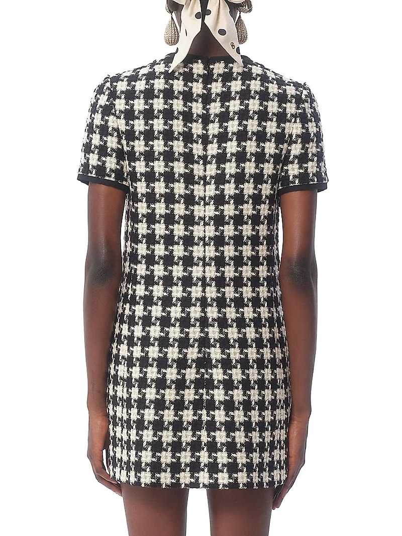 Damier Light Tweed Short Dress