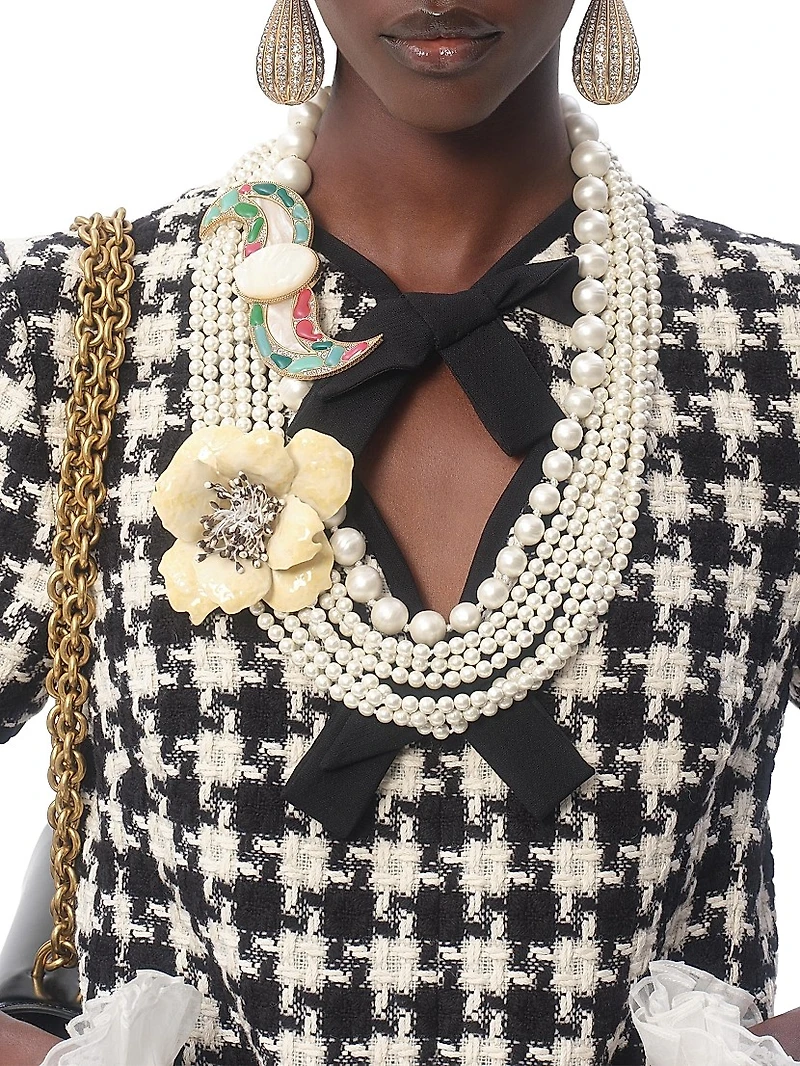 Damier Light Tweed Short Dress