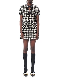 Damier Light Tweed Short Dress