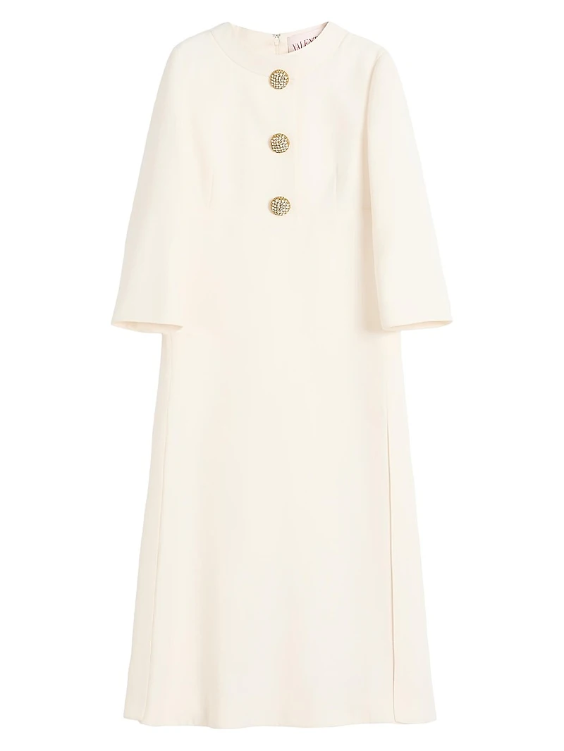 Crepe Couture Midi Dress