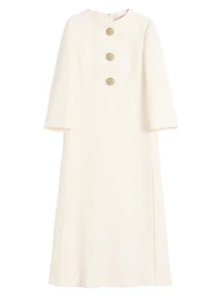 Crepe Couture Midi Dress