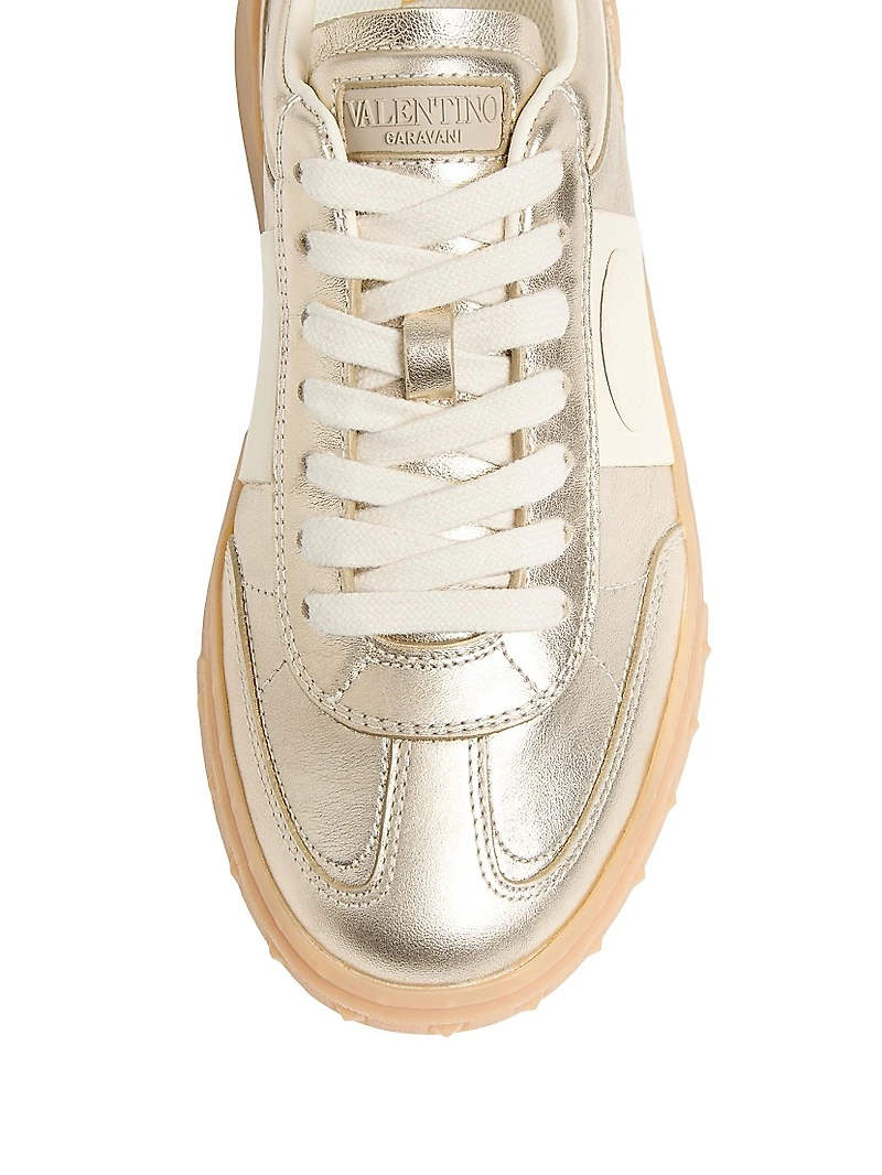 Women's Upvillage Trainer Sneakers Laminated Calfskin