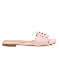Marta Leather Slip-On Buckle Sandals