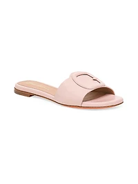 Marta Leather Slip-On Buckle Sandals