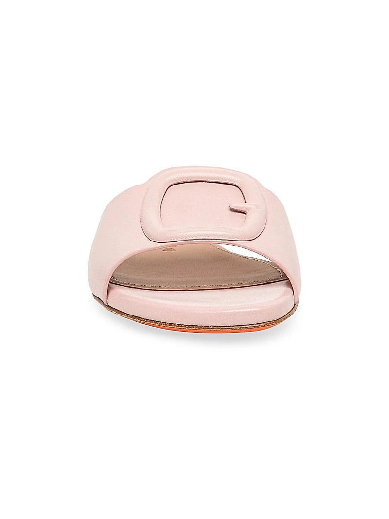 Marta Leather Slip-On Buckle Sandals