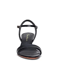 Sirolo 45MM Leather Kitten-Heel Sandals