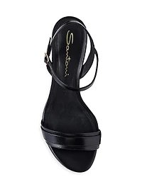 Sirolo 45MM Leather Kitten-Heel Sandals