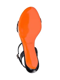 Sirolo 45MM Leather Kitten-Heel Sandals
