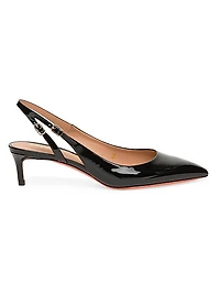 Audrey 45MM Patent Leather Kitten-Heel Pumps