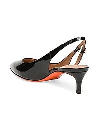 Audrey 45MM Patent Leather Kitten-Heel Pumps