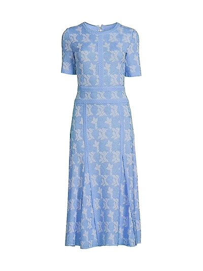 Pleated Modern Fit & Flare Dress