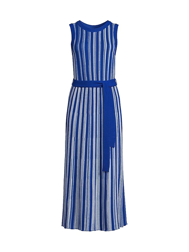 Ribbed Knit Sleeveless Modern-Fit Maxi Dress
