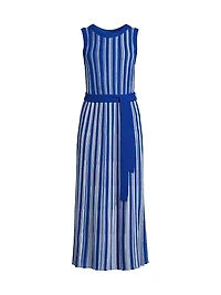 Ribbed Knit Sleeveless Modern-Fit Maxi Dress