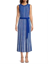 Ribbed Knit Sleeveless Modern-Fit Maxi Dress