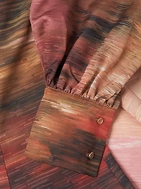 Abstract Print Modern-Fit A-Line Maxi Dress