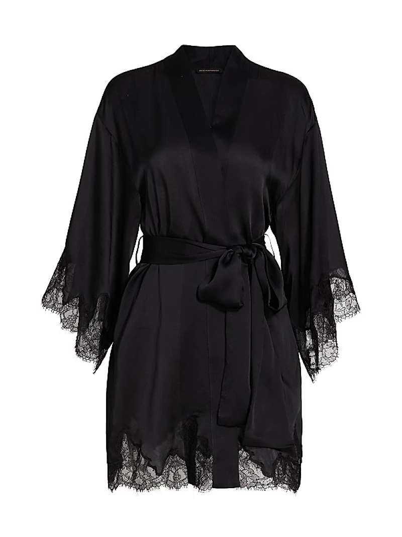 Giselle Silk & Lace Robe