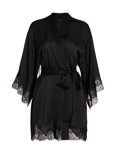 Giselle Silk & Lace Robe