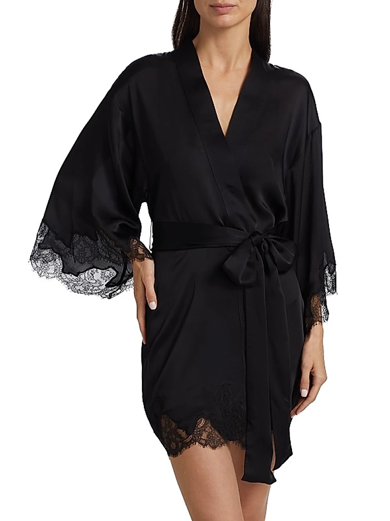 Giselle Silk & Lace Robe