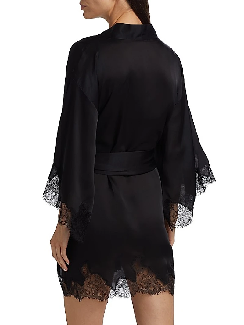 Giselle Silk & Lace Robe