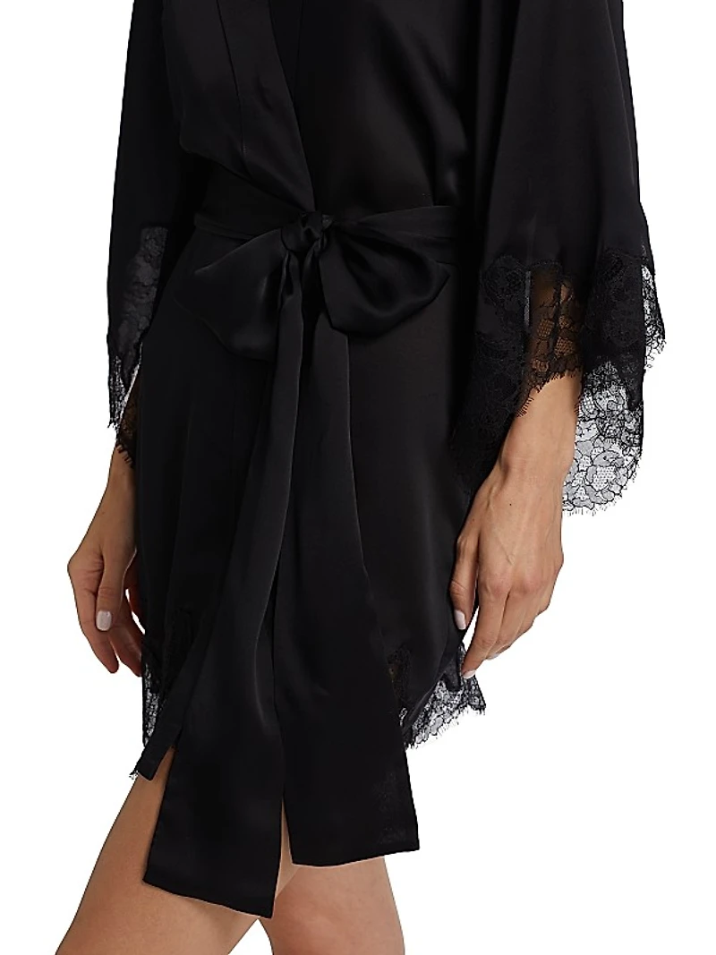 Giselle Silk & Lace Robe