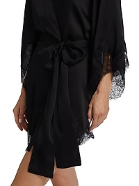 Giselle Silk & Lace Robe