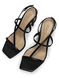 Heloise 100MM Leather Stiletto Sandals
