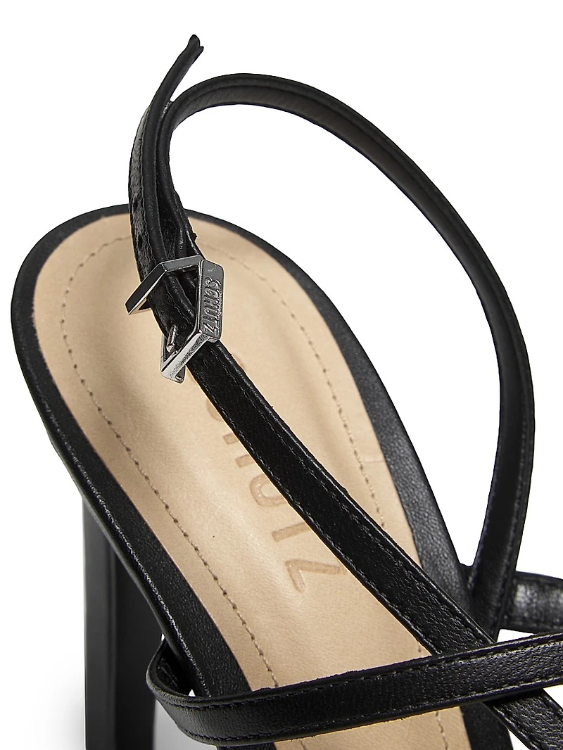 Heloise 100MM Leather Stiletto Sandals